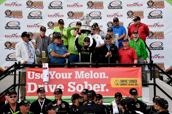 NASCAR XFINITY Series
Use Your Melon Drive Sober 200
Dover International Speedway, Dover, DE USA
Saturday 30 September 2017
Ryan Blaney, Fitzgerald Ford Mustang wins
World Copyright: Rusty Jarrett
LAT Images NASCAR XFINITY Series
Use Your Melon Drive Sober 200
Dover International Speedway, Dover, DE USA
Saturday 30 September 2017
Ryan Blaney, Fitzgerald Ford Mustang wins
World Copyright: Rusty Jarrett
LAT Images