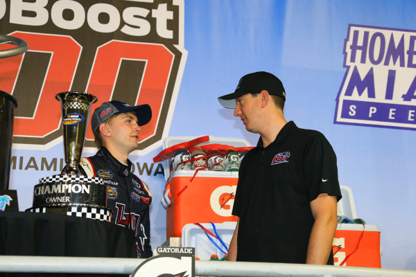 18 November, 2016, Homestead, Florida USA
William Byron wins Ford EcoBoost 200
©2016, Jim Fluharty / LAT Photo USA 18 November, 2016, Homestead, Florida USA
William Byron wins Ford EcoBoost 200
©2016, Jim Fluharty / LAT Photo USA