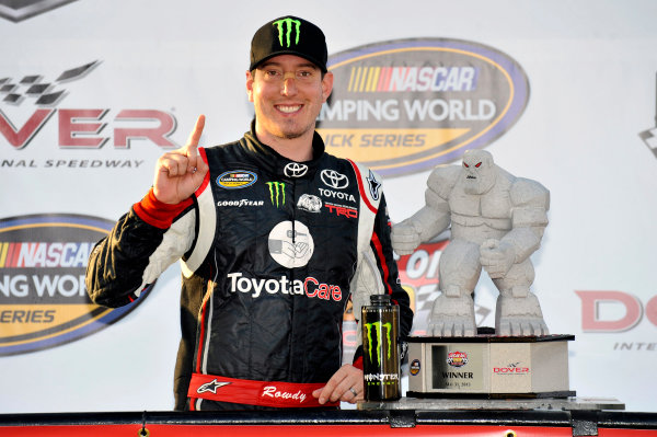 30-31 May 2013, Dover, Delaware USA
Kyle Busch celebrates his win in Victory Lane
©2013, Nigel Kinrade
LAT Photo USA