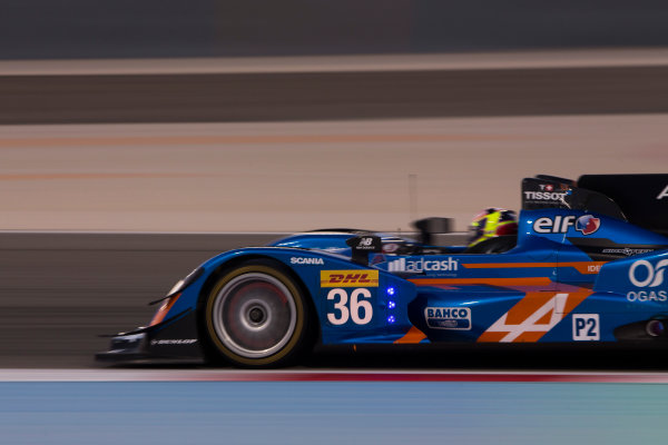 2015 FIA World Endurance Championship
Bahrain 6-Hours
Bahrain International Circuit, Bahrain
Saturday 21 November 2015.
Nelson Panciatici, Paul Loup Chatin, Tom Dillmann (#36 LMP2 Signatech Alpine Alpine A450B Nissan).
World Copyright: Sam Bloxham/LAT Photographic
ref: Digital Image _SBL5365