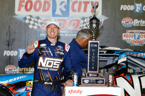 NASCAR XFINITY Series
Food City 300
Bristol Motor Speedway, Bristol, TN USA
Friday 18 August 2017
Kyle Busch, NOS Rowdy Toyota Camry, celebrates in victory lane.
World Copyright: John K Harrelson
LAT Images NASCAR XFINITY Series
Food City 300
Bristol Motor Speedway, Bristol, TN USA
Friday 18 August 2017
Kyle Busch, NOS Rowdy Toyota Camry, celebrates in victory lane.
World Copyright: John K Harrelson
LAT Images