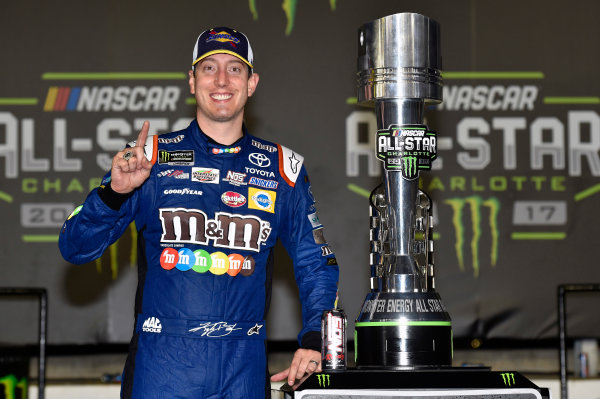 Monster Energy NASCAR Cup Series
Monster Energy NASCAR All-Star Race
Charlotte Motor Speedway, Concord, NC USA
Saturday 20 May 2017
Kyle Busch, Joe Gibbs Racing, M&M's Caramel Toyota Camry celebrates his win in Victory Lane
World Copyright: Nigel Kinrade
LAT Images
ref: Digital Image 17CLT1nk07391 Monster Energy NASCAR Cup Series
Monster Energy NASCAR All-Star Race
Charlotte Motor Speedway, Concord, NC USA
Saturday 20 May 2017
Kyle Busch, Joe Gibbs Racing, M&M's Caramel Toyota Camry celebrates his win in Victory Lane
World Copyright: Nigel Kinrade
LAT Images
ref: Digital Image 17CLT1nk07391