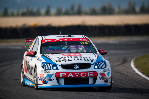 2017 Supercars Championship Round 2. 
Tasmania SuperSprint, Simmons Plains Raceway, Tasmania, Australia.
Friday April 7th to Sunday April 9th 2017.
James Moffat drives the #34 Wilson Security Racing GRM Holden Commodore VF.
World Copyright: Daniel Kalisz/LAT Images
Ref: Digital Image 070417_VASCR2_DKIMG_1588.JPG