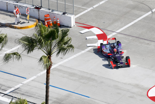 2014/2015 FIA Formula E Championship.
Long Beach ePrix, Long Beach, California, United States of America.
Friday 3 April 2015
Jaime Alguersuari (SPA)/Virging Racing - Spark-Renault SRT_01E
Photo: Jed Leicester/LAT/Formula E
ref: Digital Image _JL20237
2014/2015 FIA Formula E Championship.
Long Beach ePrix, Long Beach, California, United States of America.
Friday 3 April 2015
Jaime Alguersuari (SPA)/Virging Racing - Spark-Renault SRT_01E
Photo: Jed Leicester/LAT/Formula E
ref: Digital Image _JL20237