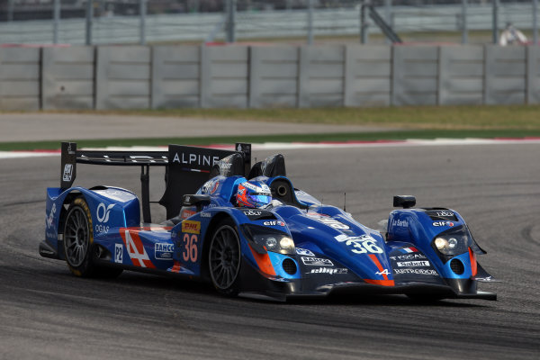 2015 FIA World Endurance Championship,
Circuit of the Americas, Austin, Texas USA. 17th-19th September 2015,
Nelson Panciatici / Paul Loup Chatin / Vincent Capillaire Signatech Alpine Alpine A450b Nissan 
World copyright. Jakob Ebrey/LAT Photographic  