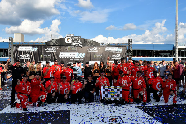 Monster Energy NASCAR Cup Series
Pure Michigan 400
Michigan International Speedway, Brooklyn, MI USA
Sunday 13 August 2017
Kyle Larson, Chip Ganassi Racing, Target Chevrolet SS wins
World Copyright: Rusty Jarrett
LAT Images Monster Energy NASCAR Cup Series
Pure Michigan 400
Michigan International Speedway, Brooklyn, MI USA
Sunday 13 August 2017
Kyle Larson, Chip Ganassi Racing, Target Chevrolet SS wins
World Copyright: Rusty Jarrett
LAT Images
