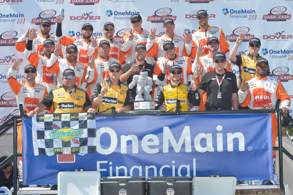 NASCAR XFINITY Series
One Main Financial 200
Dover International Speedway, Dover, DE USA
Saturday 3 June 2017
Kyle Larson, ParkerStore Chevrolet Camaro, celebrates in Victory Lane.
World Copyright: John K Harrelson
LAT Images
ref: Digital Image 17DOV1jh_05190 NASCAR XFINITY Series
One Main Financial 200
Dover International Speedway, Dover, DE USA
Saturday 3 June 2017
Kyle Larson, ParkerStore Chevrolet Camaro, celebrates in Victory Lane.
World Copyright: John K Harrelson
LAT Images
ref: Digital Image 17DOV1jh_05190