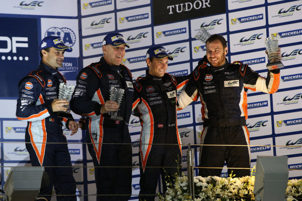 2015 FIA World Endurance Championship,
Bahrain International Circuit, Bahrain.
19th - 21st November 2015.
Paul Dalla Lana / Pedro Lamy / Mathias Lauda Aston Martin Racing Aston Martin Vantage V8.
World Copyright: Jakob Ebrey / LAT Photographic.