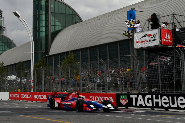 Verizon IndyCar Series
Honda Indy Toronto
Toronto, ON CAN
Sunday 16 July 2017
Alexander Rossi, Andretti Herta Autosport with Curb-Agajanian Honda crosses the finish line under the checkered flag
World Copyright: Scott R LePage
LAT Images
ref: Digital Image lepage-170716-to-5120 Verizon IndyCar Series
Honda Indy Toronto
Toronto, ON CAN
Sunday 16 July 2017
Alexander Rossi, Andretti Herta Autosport with Curb-Agajanian Honda crosses the finish line under the checkered flag
World Copyright: Scott R LePage
LAT Images
ref: Digital Image lepage-170716-to-5120