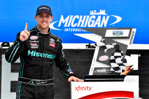 NASCAR XFINITY Series
Irish Hills 250
Michigan International Speedway, Brooklyn, MI USA
Saturday 17 June 2017
Denny Hamlin, Hisense Toyota Camry celebrates his win in Victory Lane
World Copyright: Nigel Kinrade
LAT Images NASCAR XFINITY Series
Irish Hills 250
Michigan International Speedway, Brooklyn, MI USA
Saturday 17 June 2017
Denny Hamlin, Hisense Toyota Camry celebrates his win in Victory Lane
World Copyright: Nigel Kinrade
LAT Images