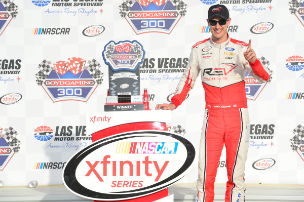 2017 NASCAR Xfinity Series - Boyd Gaming 300
Las Vegas Motor Speedway - Las Vegas, NV USA
Saturday 11 March 2017
Joey Logano, Wins the Xfinity race in Las Vegas.
World Copyright: John K Harrelson / LAT Images
ref: Digital Image 17LAS1jh_01791 2017 NASCAR Xfinity Series - Boyd Gaming 300
Las Vegas Motor Speedway - Las Vegas, NV USA
Saturday 11 March 2017
Joey Logano, Wins the Xfinity race in Las Vegas.
World Copyright: John K Harrelson / LAT Images
ref: Digital Image 17LAS1jh_01791