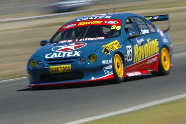 2002 Australian V8 Supercars
Adelaide Clipsal 500. Australia. 17th March 2002.
Caltex Ford driver Wayne Gardner in action at Mallala Raceway, Australia. Gardner was one of 17 drivers who had to pre qualify for the Clipsal 500.
World Copyright: Mark Horsburgh/LAT Photographic
ref: Digital Image Only