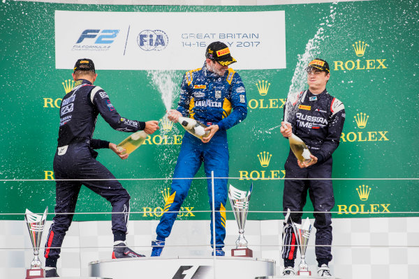 2017 FIA Formula 2 Round 6.
Silverstone, Northamptonshire, UK.
Sunday 16 July 2017.
Luca Ghiotto (ITA, RUSSIAN TIME), Nicholas Latifi (CAN, DAMS), Artem Markelov (RUS, RUSSIAN TIME).
Photo: Zak Mauger/FIA Formula 2.
ref: Digital Image _56I0784 2017 FIA Formula 2 Round 6.
Silverstone, Northamptonshire, UK.
Sunday 16 July 2017.
Luca Ghiotto (ITA, RUSSIAN TIME), Nicholas Latifi (CAN, DAMS), Artem Markelov (RUS, RUSSIAN TIME).
Photo: Zak Mauger/FIA Formula 2.
ref: Digital Image _56I0784