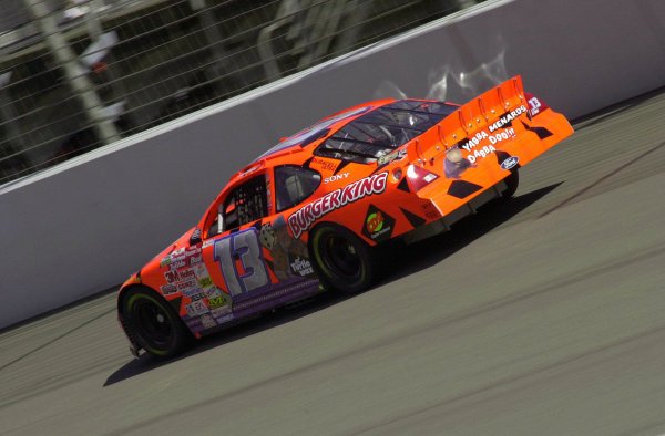 Robby Gordon dubuts new livery on his Ford Taurus for new co-sponsors Burger King and the upcoming Flintstones movie.
NAPA Auto Parts 500 at California Speedway, Fontana, California, USA, 30 April,2000.
-F
Peirce Williams 2000 LAT PHOTOGRAPHIC USA