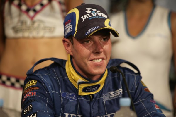 2007 Australian V8 Supercars - Clipsal 500.
Adelaide, Australia. 1st - 4th March 2007.
James Courtney (Stone Brothers Racing Ford Falcon BF). Portrait. 
World Copyright: Mark Horsburgh/LAT Photographic
ref: Digital Image Courtney-SBR-RD01-07-1315




