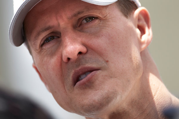 Interlagos, Sao Paulo, Brazil.
24th November 2011.
Michael Schumacher, Mercedes GP W02. Portrait. 
World Copyright: Steve Etherington/LAT Photographic
ref: Digital Image SNE23939