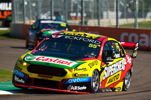 2017 Supercars Championship Round 7. 
Townsville 400, Reid Park, Townsville, Queensland, Australia.
Friday 7th July to Sunday 9th July 2017.
Chaz Mostert drives the #55 Supercheap Auto Racing Ford Falcon FGX.
World Copyright: Daniel Kalisz/ LAT Images
Ref: Digital Image 070717_VASCR7_DKIMG_379.jpg