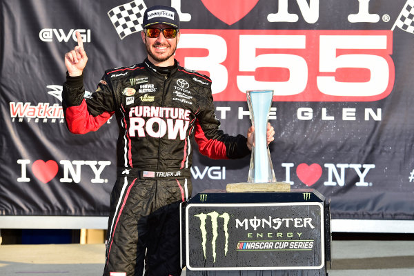 Monster Energy NASCAR Cup Series
I LOVE NEW YORK 355 at The Glen
Watkins Glen International, Watkins Glen, NY USA
Sunday 6 August 2017
Martin Truex Jr, Furniture Row Racing, Furniture Row/Denver Mattress Toyota Camry celebrates in victory lane
World Copyright: John Harrelson
LAT Images Monster Energy NASCAR Cup Series
I LOVE NEW YORK 355 at The Glen
Watkins Glen International, Watkins Glen, NY USA
Sunday 6 August 2017
Martin Truex Jr, Furniture Row Racing, Furniture Row/Denver Mattress Toyota Camry celebrates in victory lane
World Copyright: John Harrelson
LAT Images