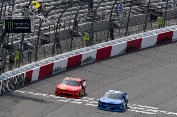 NASCAR Xfinity Series
ToyotaCare 250
Richmond International Raceway, Richmond, VA USA
Saturday 29 April 2017
Kyle Larson, Credit One Bank Chevrolet Camaro takes the checkered flag and the win
World Copyright: Nigel Kinrade
LAT Images
ref: Digital Image 17RIC1nk08918 NASCAR Xfinity Series
ToyotaCare 250
Richmond International Raceway, Richmond, VA USA
Saturday 29 April 2017
Kyle Larson, Credit One Bank Chevrolet Camaro takes the checkered flag and the win
World Copyright: Nigel Kinrade
LAT Images
ref: Digital Image 17RIC1nk08918