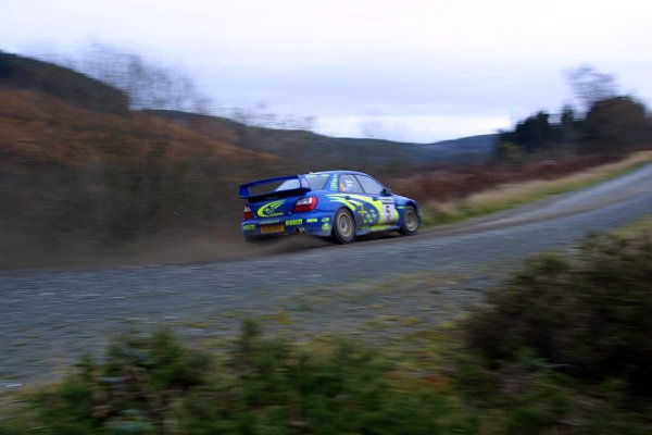 2001 FIA World Rally Championship.
Rally Of Great Britain. Cardiff, Wales. 
November 22-25th.
Richard Burns, Subaru Impreza WRC.
Stage Five.
Photo: Paul Dowker/LAT Photographic.
World - LAT Photographic.
8
9mb DIgital File Only