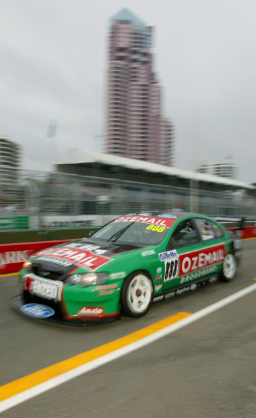 2003 Australian V8 Supercars
Surfers Paradise, Australia. October 25th 2003.
John Bowe leaves the pits during the Gillette V8 Supercar event at the Lexmark Indy 300 at the Sufer's Paradise.
World Copyright: Mark Horsburgh/LAT Photographic
ref: Digital Image Only 2003 Australian V8 Supercars
Surfers Paradise, Australia. October 25th 2003.
John Bowe leaves the pits during the Gillette V8 Supercar event at the Lexmark Indy 300 at the Sufer's Paradise.
World Copyright: Mark Horsburgh/LAT Photographic
ref: Digital Image Only