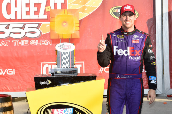 5-7 August, 2016, Watkins Glen, New York USA
Denny Hamlin, FedEx Freight Toyota Camry (11), celebrates in victory lane.
©2016, JohnHarrelson / LAT Photo USA 5-7 August, 2016, Watkins Glen, New York USA
Denny Hamlin, FedEx Freight Toyota Camry (11), celebrates in victory lane.
©2016, JohnHarrelson / LAT Photo USA