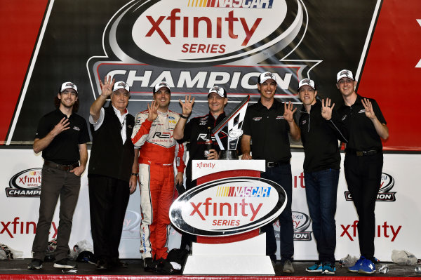 NASCAR XFINITY Series
Ford EcoBoost 300
Homestead-Miami Speedway, Homestead, FL USA
Saturday 18 November 2017
Team Penske celebrate winning the 2017 NASCAR Xfinity Series Owners Championship
World Copyright: Nigel Kinrade
LAT Images NASCAR XFINITY Series
Ford EcoBoost 300
Homestead-Miami Speedway, Homestead, FL USA
Saturday 18 November 2017
Team Penske celebrate winning the 2017 NASCAR Xfinity Series Owners Championship
World Copyright: Nigel Kinrade
LAT Images