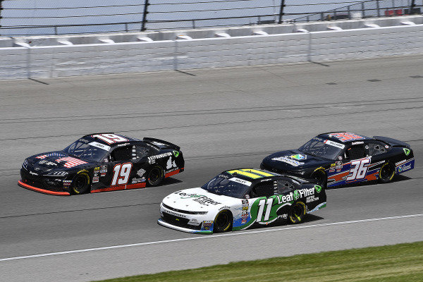 #19: Brandon Jones, Joe Gibbs Racing, Toyota Supra 1st Foundation, #11: Justin Haley, Kaulig Racing, Chevrolet Camaro LeafFilter Gutter Protection, and #36: Josh Williams, DGM Racing, Chevrolet Camaro Starbrite Star Tron/Simcraft #19: Brandon Jones, Joe Gibbs Racing, Toyota Supra 1st Foundation, #11: Justin Haley, Kaulig Racing, Chevrolet Camaro LeafFilter Gutter Protection, and #36: Josh Williams, DGM Racing, Chevrolet Camaro Starbrite Star Tron/Simcraft