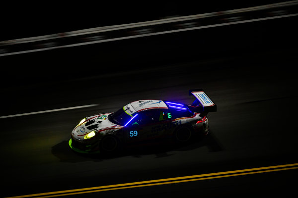 IMSA WeatherTech SportsCar Championship
Rolex 24 Hours
Daytona Beach, Florida, USA
Saturday 27 January 2018
#59 Manthey Racing Porsche 911 GT3 R, GTD: Steve Smith, Harald Proczyk, Sven Muller, Matteo Cairoli, Randy Walls
World Copyright: Scott R LePage
LAT Images

ref: Digital Image _SRL5511