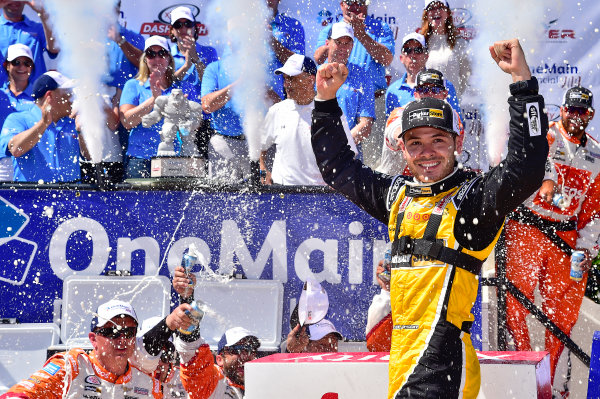 NASCAR XFINITY Series
One Main Financial 200
Dover International Speedway, Dover, DE USA
Saturday 3 June 2017
Kyle Larson, ParkerStore Chevrolet Camaro, celebrates in Victory Lane.
World Copyright: John K Harrelson
LAT Images
ref: Digital Image 17DOV1jh_05164