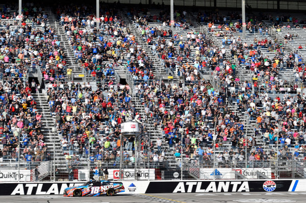 2017 NASCAR XFINITY Series - Rinnai 250
Atlanta Motor Speedway, Hampton, GA USA
Saturday 4 March 2017
Kyle Busch, NOS Energy Drink Toyota Camry takes the checkered flag and the win
World Copyright: Nigel Kinrade/LAT Images
ref: Digital Image 17ATL1nk05761 2017 NASCAR XFINITY Series - Rinnai 250
Atlanta Motor Speedway, Hampton, GA USA
Saturday 4 March 2017
Kyle Busch, NOS Energy Drink Toyota Camry takes the checkered flag and the win
World Copyright: Nigel Kinrade/LAT Images
ref: Digital Image 17ATL1nk05761