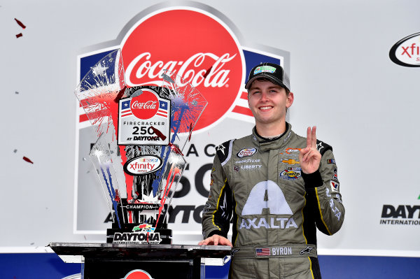NASCAR XFINITY Series
Coca-Cola Firecracker 250
Daytona International Speedway, Daytona Beach, FL USA
Saturday 1 July 2017
William Byron, AXALTA / Vorteq Chevrolet Camaro
World Copyright: Rusty Jarrett
LAT Images NASCAR XFINITY Series
Coca-Cola Firecracker 250
Daytona International Speedway, Daytona Beach, FL USA
Saturday 1 July 2017
William Byron, AXALTA / Vorteq Chevrolet Camaro
World Copyright: Rusty Jarrett
LAT Images