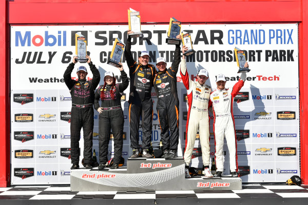 IMSA Continental Tire SportsCar Challenge
Mobil 1 SportsCar Grand Prix
Canadian Tire Motorsport Park
Bowmanville, ON CAN
Saturday 8 July 2017
56, Porsche, Porsche Cayman, ST, Jeff Mosing, Eric Foss, 44, Nissan, Altima, Sarah Cattaneo, Owen Trinkler, 37, MINI, MINI JCW, Mike LaMarra, James Vance, podium win, winner, victory lane
World Copyright: Scott R LePage/LAT Images IMSA Continental Tire SportsCar Challenge
Mobil 1 SportsCar Grand Prix
Canadian Tire Motorsport Park
Bowmanville, ON CAN
Saturday 8 July 2017
56, Porsche, Porsche Cayman, ST, Jeff Mosing, Eric Foss, 44, Nissan, Altima, Sarah Cattaneo, Owen Trinkler, 37, MINI, MINI JCW, Mike LaMarra, James Vance, podium win, winner, victory lane
World Copyright: Scott R LePage/LAT Images