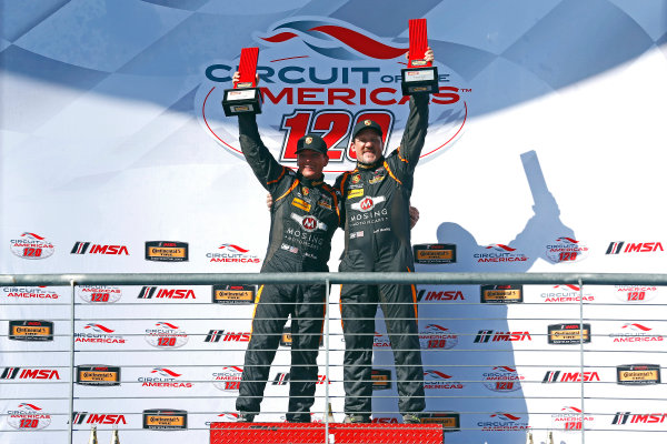 IMSA Continental Tire SportsCar Challenge
Advance Auto Parts SportsCar Showdown
Circuit of The Americas, Austin, TX USA
Friday 5 May 2017
56, Porsche, Porsche Cayman, ST, Jeff Mosing, Eric Foss, podium
World Copyright: Phillip Abbott
LAT Images
ref: Digital Image abbott_COTA_0517_7723 IMSA Continental Tire SportsCar Challenge
Advance Auto Parts SportsCar Showdown
Circuit of The Americas, Austin, TX USA
Friday 5 May 2017
56, Porsche, Porsche Cayman, ST, Jeff Mosing, Eric Foss, podium
World Copyright: Phillip Abbott
LAT Images
ref: Digital Image abbott_COTA_0517_7723