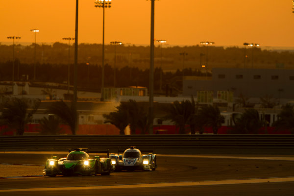 2015 FIA World Endurance Championship
Bahrain 6-Hours
Bahrain International Circuit, Bahrain
Saturday 21 November 2015.
Ed Brown, Jonathon Fogarty, Johannes van Overbeek (#31 LMP2 Extreme Speed Motorsports Ligier JS P2 Honda) leadsMatthew Howson, Richard Bradley, Nick Tandy (#47 LMP2 KCMG Oreca 05 Nissan).
World Copyright: Sam Bloxham/LAT Photographic
ref: Digital Image _G7C1749