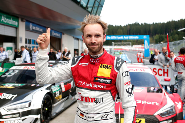 2017 DTM Round 8 
Red Bull Ring, Spielberg, Austria 
Sunday 24 September 2017.
Race winner René Rast, Audi Sport Team Rosberg, Audi RS 5 DTM 
World Copyright: Alexander Trienitz/LAT Images
ref: Digital Image 2017-DTM-RBR-AT2-2504