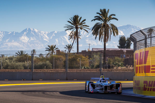 2017/2018 FIA Formula E Championship.
Round 3 - Marrakesh ePrix.
Circuit International Automobile Moulay El Hassan, Marrakesh, Morocco.
Friday 12 January 2018.
Jose Maria Lopez (ARG) Dragon Racing, Penske EV-2 
Photo: Sam Bloxham/LAT/Formula E
ref: Digital Image _J6I0473