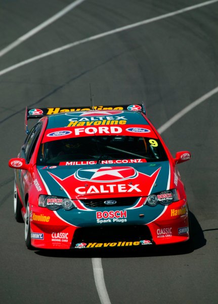 2003 Australian V8 Supercars Melbourne
Victoria,Australia 9th March 2003
Ford driver Russell Ingall takes the first win for the 2003 cars during the V8 Supercars at the 2003 Australian GP.
World Copyright: Mark Horsburgh/LAT
Photographic ref: Digital Image Only
2003 Australian V8 Supercars Melbourne
Victoria,Australia 9th March 2003
Ford driver Russell Ingall takes the first win for the 2003 cars during the V8 Supercars at the 2003 Australian GP.
World Copyright: Mark Horsburgh/LAT
Photographic ref: Digital Image Only