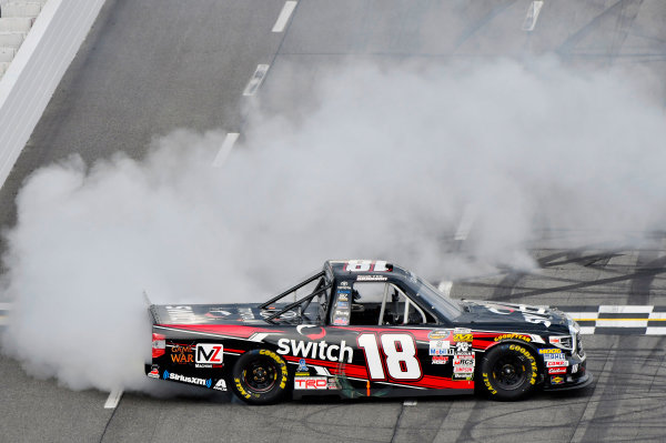 NASCAR Camping World Truck Series 
Texas Roadhouse 200
Martinsville Speedway, Martinsville VA USA
Saturday 28 October 2017
Noah Gragson, Switch Toyota Tundra celebrates his win
World Copyright: Nigel Kinrade
LAT Images