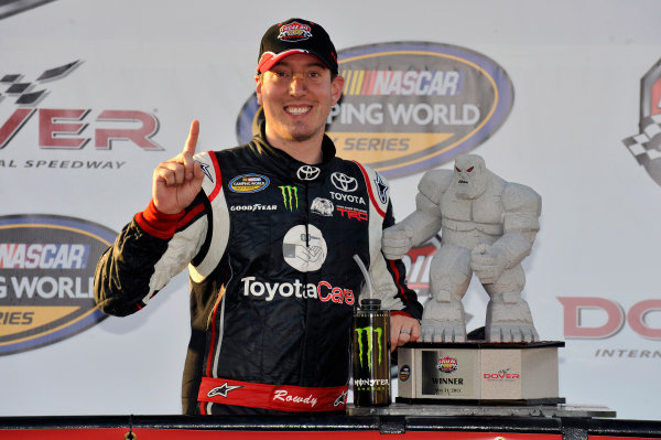 30-31 May 2013, Dover, Delaware USA
Kyle Busch celebrates his win in Victory Lane
©2013, Nigel Kinrade
LAT Photo USA