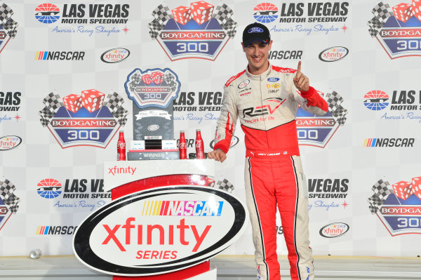 2017 NASCAR Xfinity Series - Boyd Gaming 300
Las Vegas Motor Speedway - Las Vegas, NV USA
Saturday 11 March 2017
Joey Logano, Wins the Xfinity race in Las Vegas.
World Copyright: John K Harrelson / LAT Images
ref: Digital Image 17LAS1jh_01833 2017 NASCAR Xfinity Series - Boyd Gaming 300
Las Vegas Motor Speedway - Las Vegas, NV USA
Saturday 11 March 2017
Joey Logano, Wins the Xfinity race in Las Vegas.
World Copyright: John K Harrelson / LAT Images
ref: Digital Image 17LAS1jh_01833