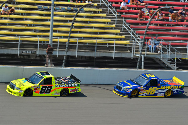 August 16-17, 2013, Brooklyn, Michigan USA
Matt Crafton and Brett Moffitt trucks
© 2013, Brian Czobat
LAT Photo USA
August 16-17, 2013, Brooklyn, Michigan USA
Matt Crafton and Brett Moffitt trucks
© 2013, Brian Czobat
LAT Photo USA
