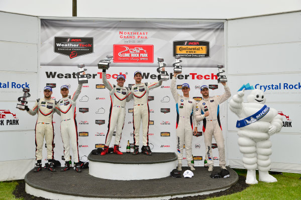 IMSA WeatherTech SportsCar Championship
Northeast Grand Prix
Lime Rock Park, Lakeville, CT USA
Saturday 22 July 2017
911, Porsche, Porsche 911 RSR, GTLM, Patrick Pilet, Dirk Werner, Victory Lane
World Copyright: Gavin Baker
LAT Images