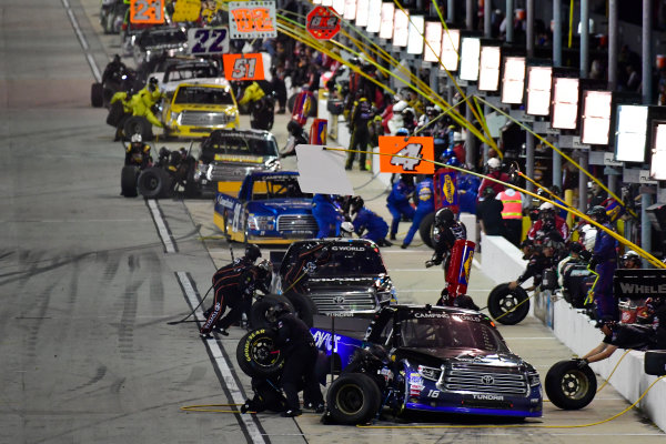 NASCAR Camping World Truck Series
TheHouse.com 225
Chicagoland Speedway, Joliet, IL USA
Friday 15 September 2017
Ryan Truex, ADVICS / AISIN Toyota Tundra and the rest of the field make pit stops
World Copyright: Logan Whitton
LAT Images NASCAR Camping World Truck Series
TheHouse.com 225
Chicagoland Speedway, Joliet, IL USA
Friday 15 September 2017
Ryan Truex, ADVICS / AISIN Toyota Tundra and the rest of the field make pit stops
World Copyright: Logan Whitton
LAT Images