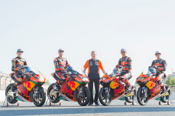 2017 Moto2 Championship - Round 7
Circuit de Catalunya, Barcelona, Spain
Thursday 8 June 2017
Brad Brad Binder, Red Bull KTM Ajo, Miguel Oliveira, Red Bull KTM Ajo, Bendsneyder, Antonelli
World Copyright: Gold & Goose Photography/LAT Images
ref: Digital Image 675586