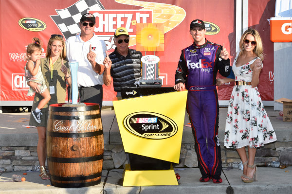 5-7 August, 2016, Watkins Glen, New York USA
Denny Hamlin, FedEx Freight Toyota Camry (11), celebrates in victory lane.
©2016, JohnHarrelson / LAT Photo USA 5-7 August, 2016, Watkins Glen, New York USA
Denny Hamlin, FedEx Freight Toyota Camry (11), celebrates in victory lane.
©2016, JohnHarrelson / LAT Photo USA