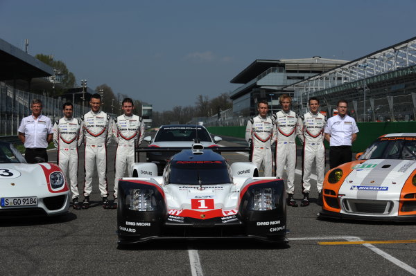 2017 FIA World Endurance Championship,
31st March - 2nd April, 2017, Monza Prologue,
1 Neel Jani (CHE) \ Andr? Lotterer (DEU) \ NickTandy (GBR) - PORSCHE LMP TEAM - Porsche 919 Hybrid
2 Timo Bernhard (DEU) \ Earl Bamber (NZL) \ Brendon Hartley (NZL) - PORSCHE LMP TEAM ? Porsche 919 Hybrid
World Copyright: JEP/LAT Images. 