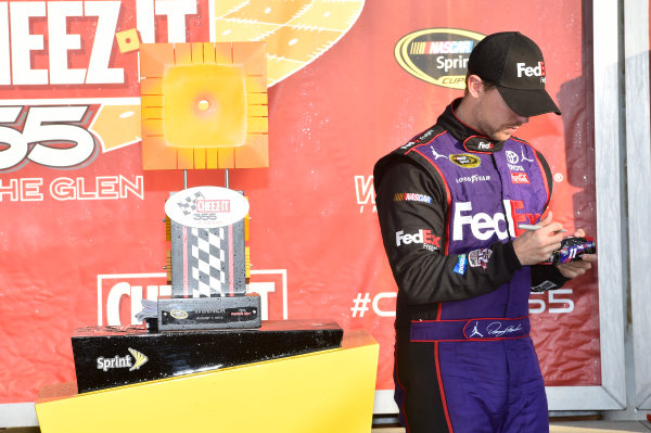 5-7 August, 2016, Watkins Glen, New York USA
Denny Hamlin, FedEx Freight Toyota Camry (11), celebrates in victory lane.
©2016, JohnHarrelson / LAT Photo USA 5-7 August, 2016, Watkins Glen, New York USA
Denny Hamlin, FedEx Freight Toyota Camry (11), celebrates in victory lane.
©2016, JohnHarrelson / LAT Photo USA