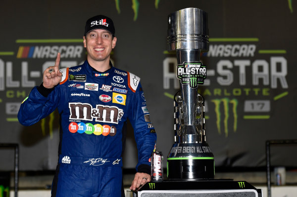 Monster Energy NASCAR Cup Series
Monster Energy NASCAR All-Star Race
Charlotte Motor Speedway, Concord, NC USA
Saturday 20 May 2017
Kyle Busch, Joe Gibbs Racing, M&M's Caramel Toyota Camry celebrates his win in Victory Lane
World Copyright: Nigel Kinrade
LAT Images
ref: Digital Image 17CLT1nk07360 Monster Energy NASCAR Cup Series
Monster Energy NASCAR All-Star Race
Charlotte Motor Speedway, Concord, NC USA
Saturday 20 May 2017
Kyle Busch, Joe Gibbs Racing, M&M's Caramel Toyota Camry celebrates his win in Victory Lane
World Copyright: Nigel Kinrade
LAT Images
ref: Digital Image 17CLT1nk07360