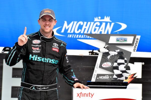 NASCAR XFINITY Series
Irish Hills 250
Michigan International Speedway, Brooklyn, MI USA
Saturday 17 June 2017
Denny Hamlin, Hisense Toyota Camry celebrates his win in Victory Lane
World Copyright: Nigel Kinrade
LAT Images NASCAR XFINITY Series
Irish Hills 250
Michigan International Speedway, Brooklyn, MI USA
Saturday 17 June 2017
Denny Hamlin, Hisense Toyota Camry celebrates his win in Victory Lane
World Copyright: Nigel Kinrade
LAT Images